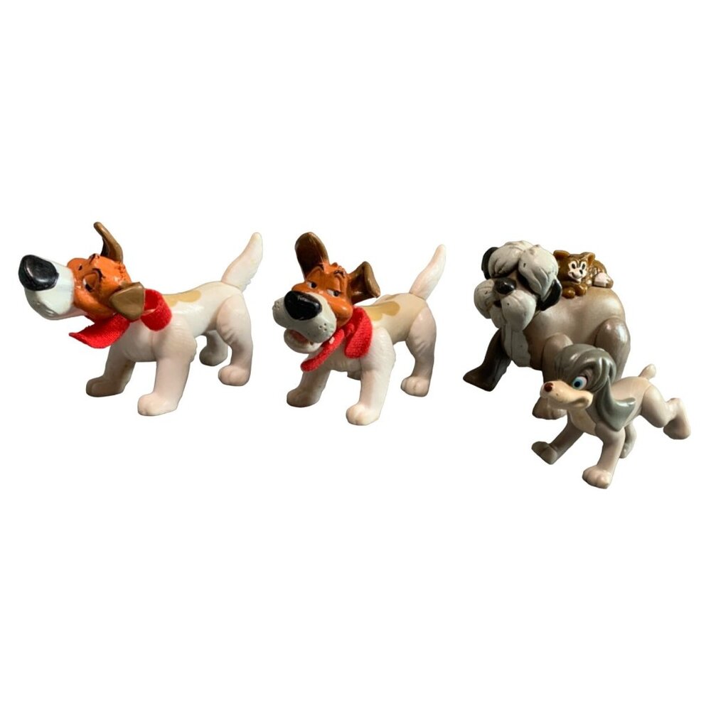 Disney  Dodger Dog Anastasia Pooka 101 Dalmatians Figurine Set - 5 Dogs